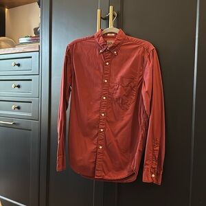J. CREW MEN’S RED COTTON SHIRT